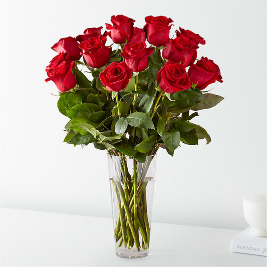 Long Stem Red Rose Bouquet – Flowers On Fourteenth, Washington DC