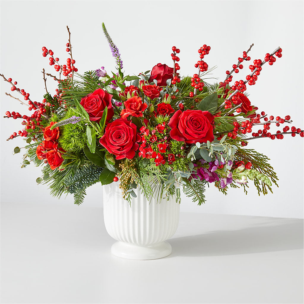 Big Red Bow Bouquet – Flowers On Fourteenth, Washington DC