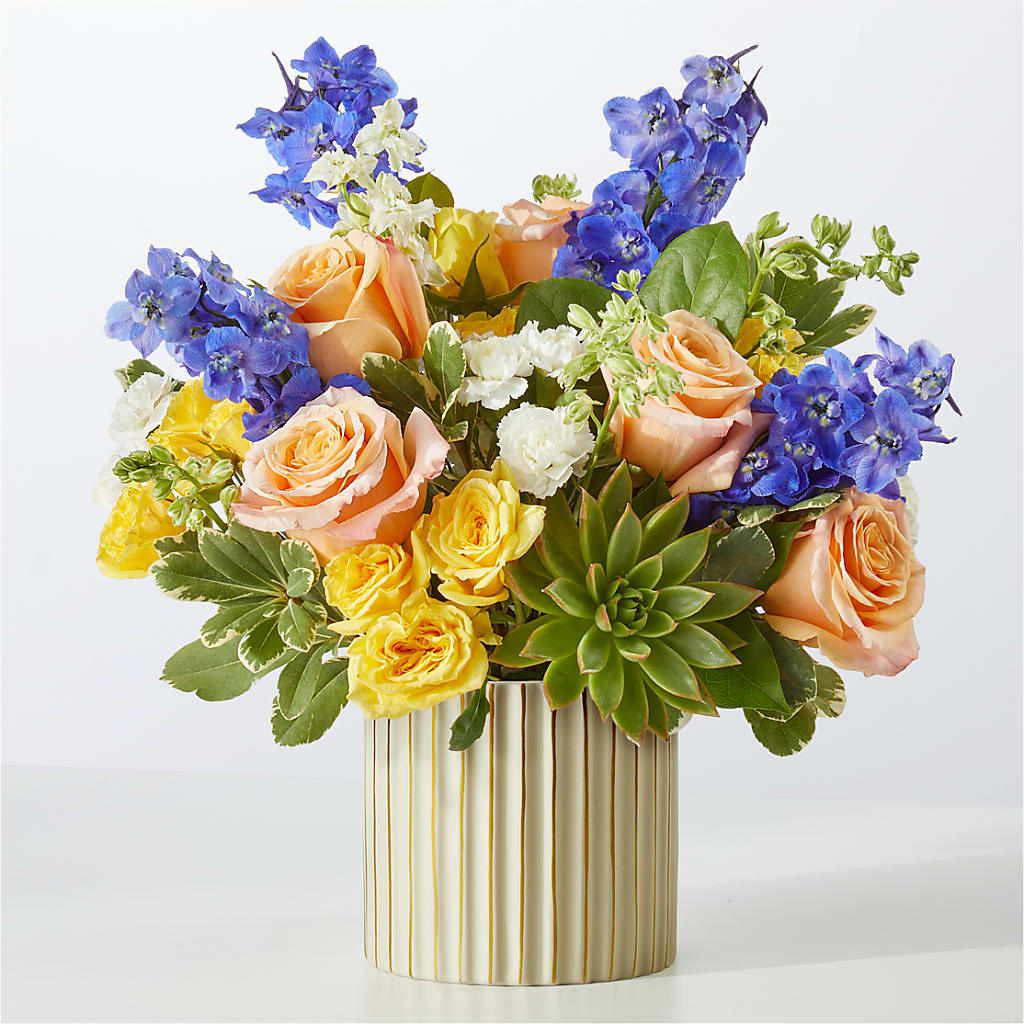 Cobalt Reverie Bouquet – Flowers On Fourteenth, Washington DC