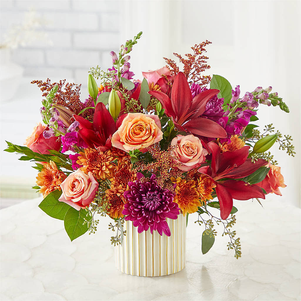 Burgundy Landscape Bouquet – Flowers On Fourteenth, Washington DC
