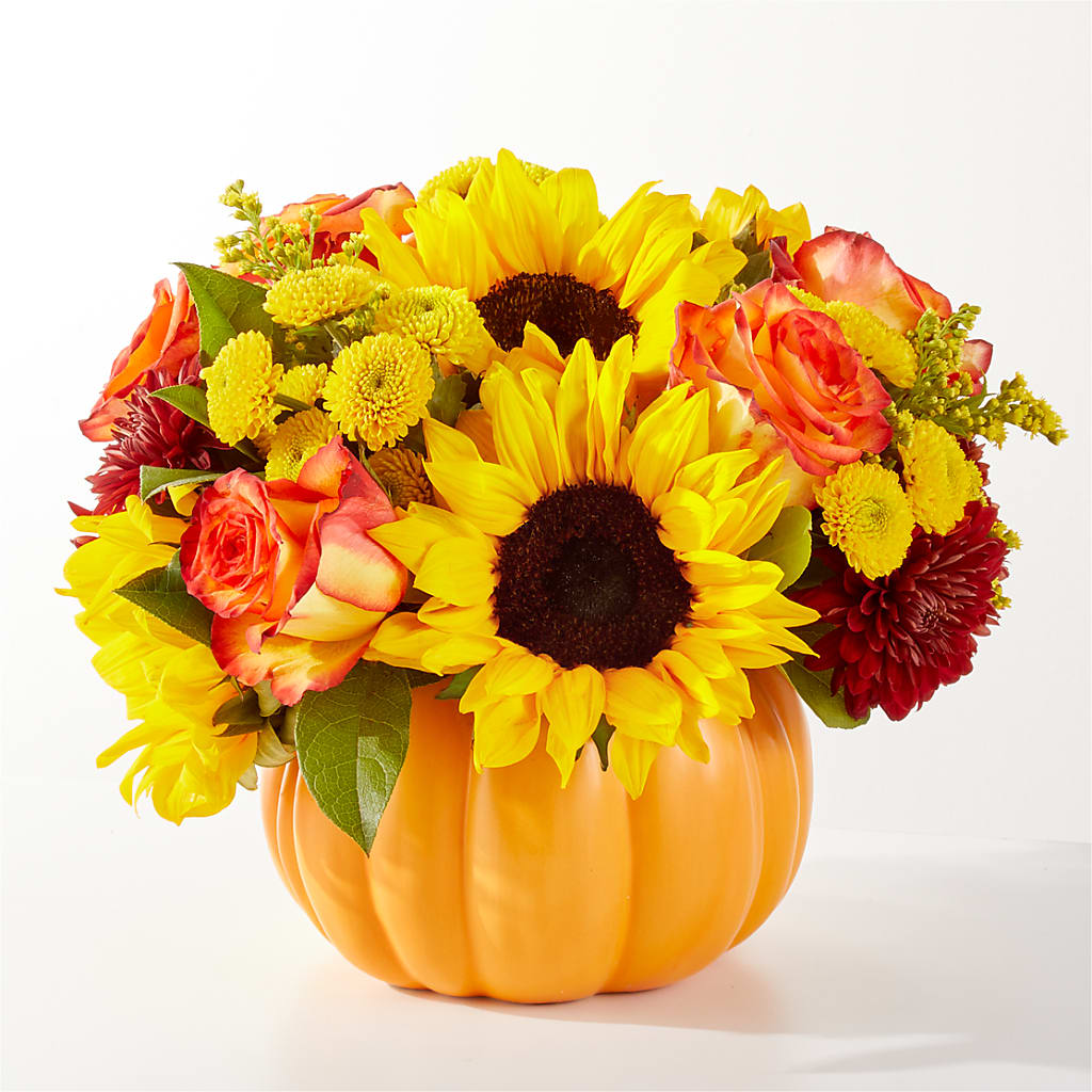 Golden Gourd Pumpkin Bouquet – Flowers On Fourteenth, Washington DC