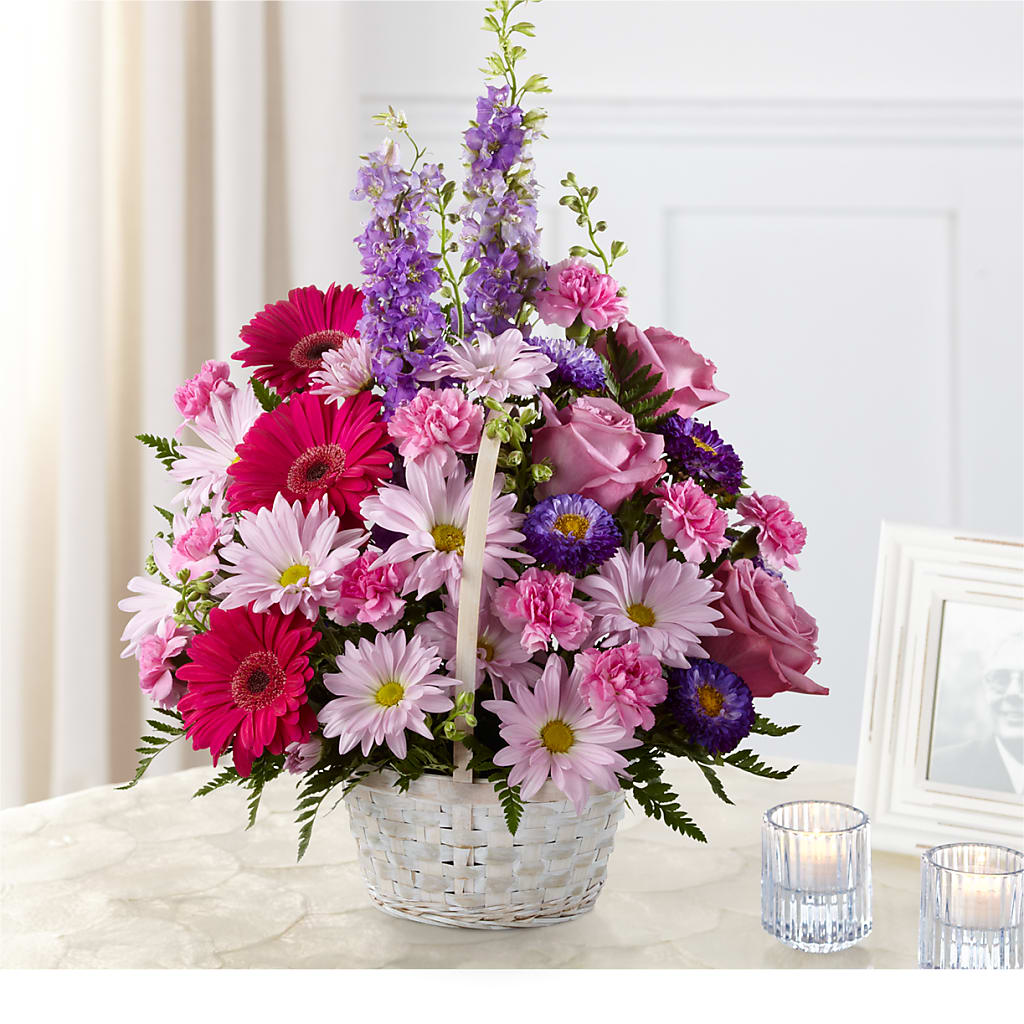 Pastel Peace Basket – Flowers On Fourteenth, Washington DC