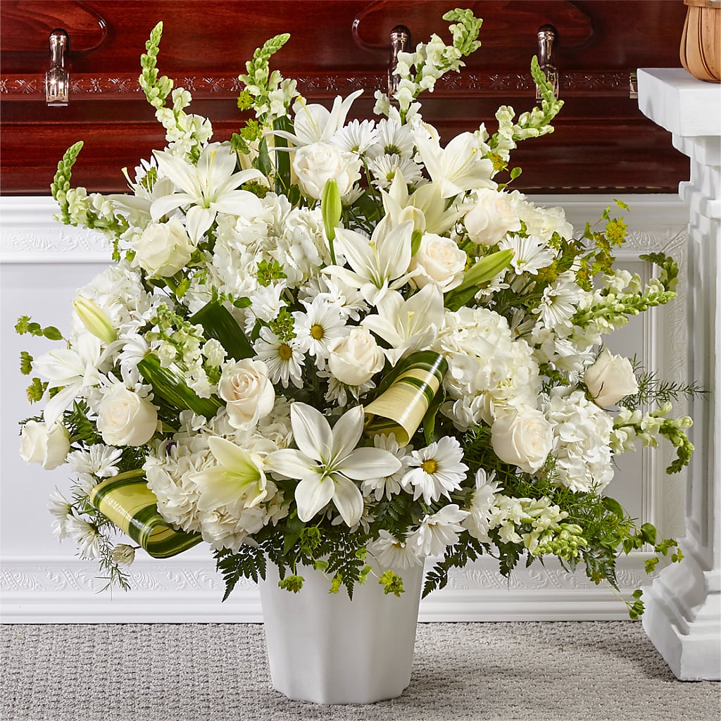 Thoughts of Tranquility Floor Basket – Flowers On Fourteenth, Washington DC