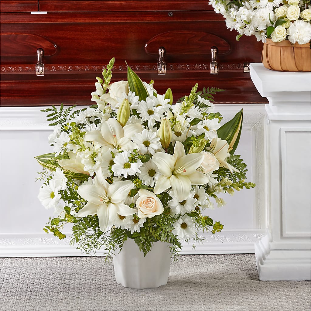 Thoughts of Tranquility Floor Basket – Flowers On Fourteenth, Washington DC