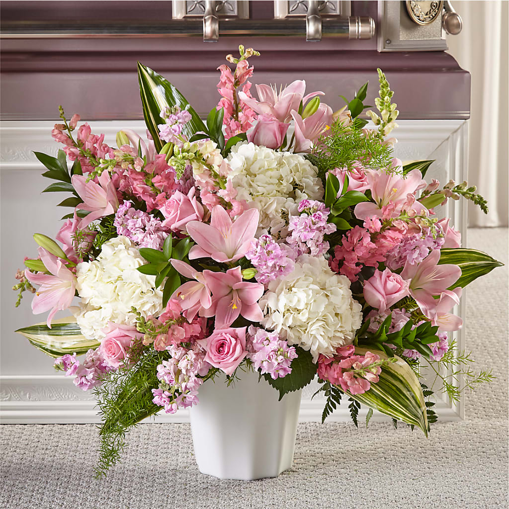 Simply Serene Floor Basket – Flowers On Fourteenth, Washington DC