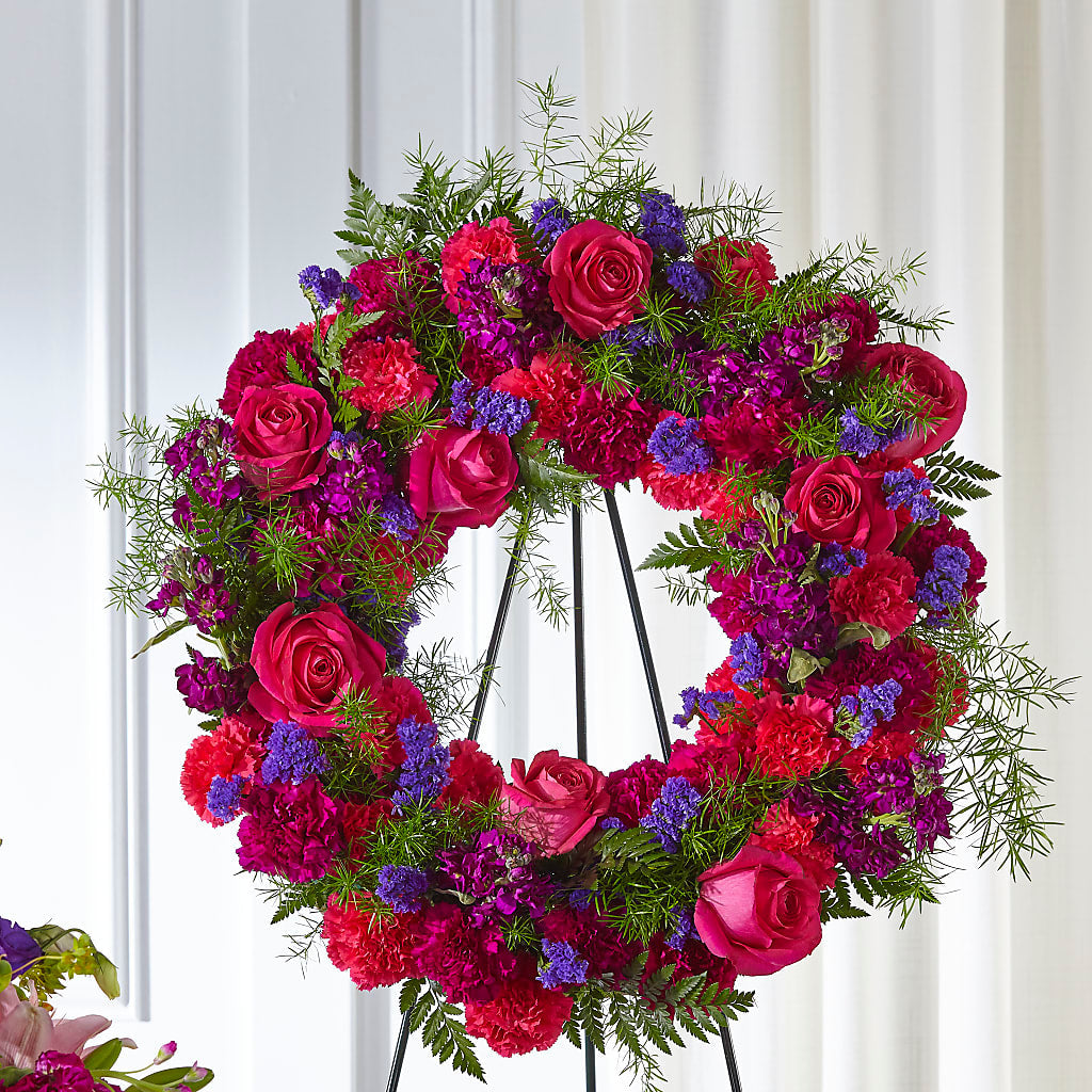 Calming Colors Wreath – Flowers On Fourteenth, Washington DC
