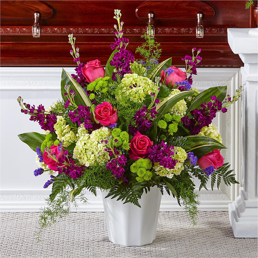 Beautiful Horizons Floor Basket – Flowers On Fourteenth, Washington DC