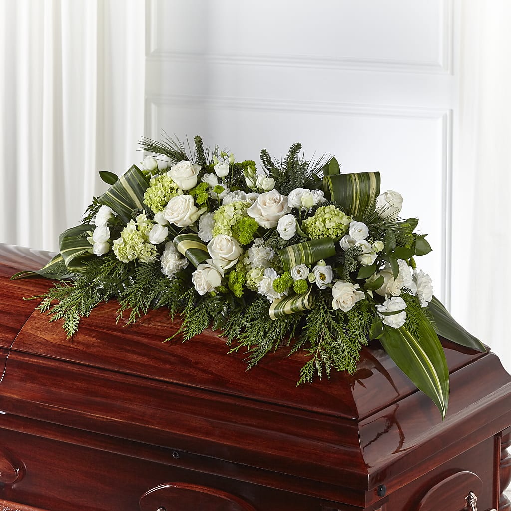 Hopeful Gesture Casket Spray – Flowers On Fourteenth, Washington DC