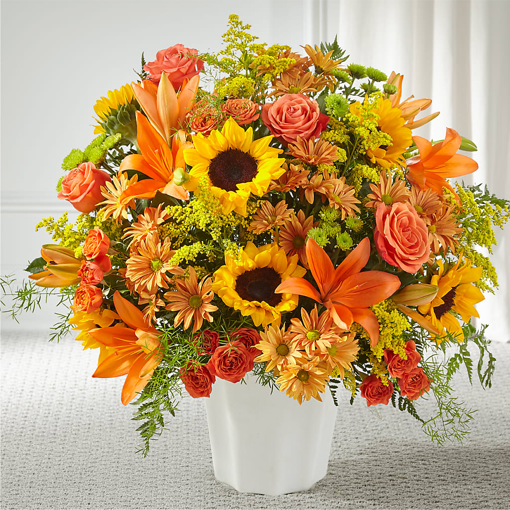 Harvest Thoughts Floor Basket – Flowers On Fourteenth, Washington DC