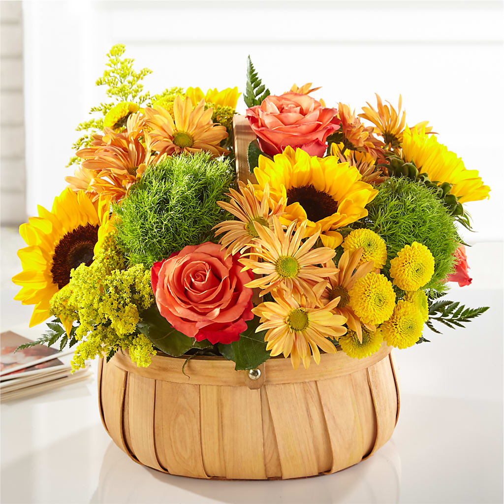 Harvest Sunflower Basket – Flowers On Fourteenth, Washington DC