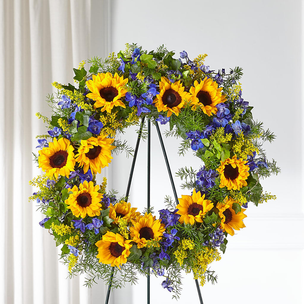 Bright Rays Wreath – Flowers On Fourteenth, Washington DC