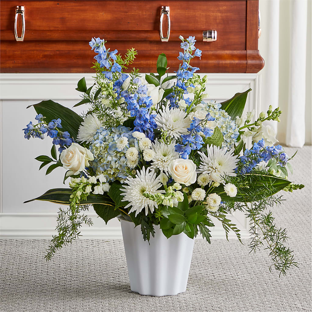 Everlasting Memories Floor Basket – Flowers On Fourteenth, Washington DC