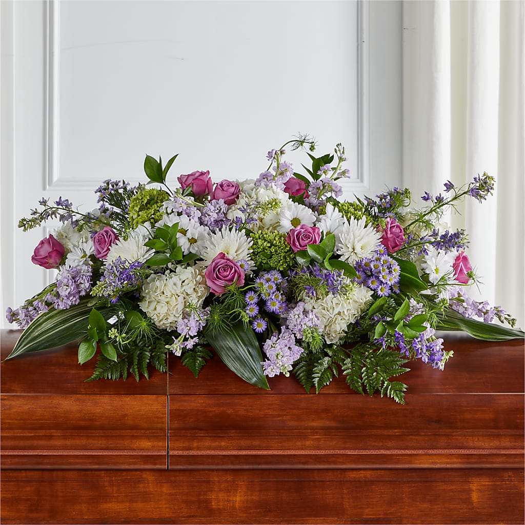 Meadows of Serenity Casket Spray – Flowers On Fourteenth, Washington DC