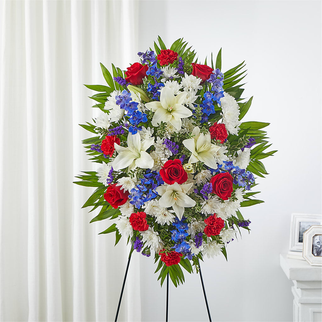 Cherished Service Standing Spray – Flowers On Fourteenth, Washington DC