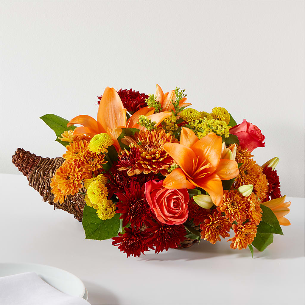 Bouquet of Blessings Cornucopia – Flowers On Fourteenth, Washington DC