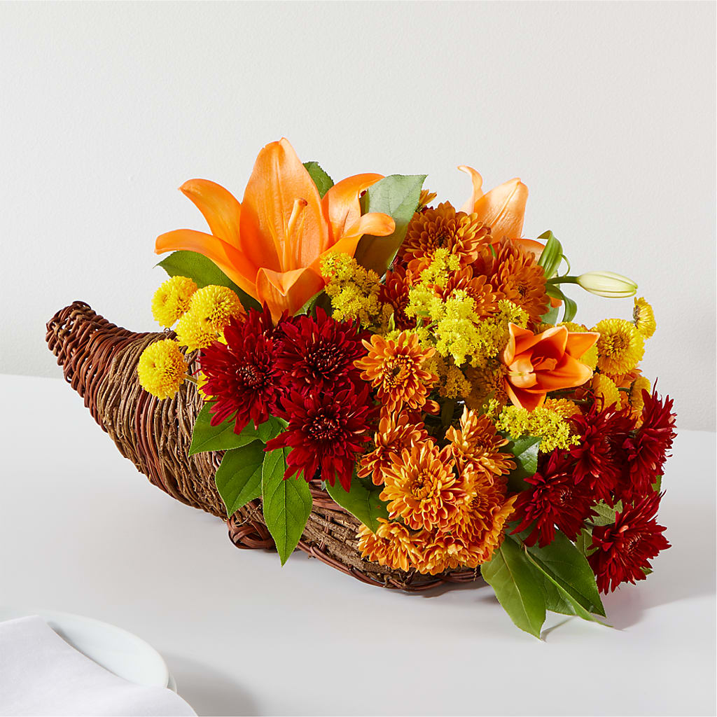 Bouquet of Blessings Cornucopia – Flowers On Fourteenth, Washington DC