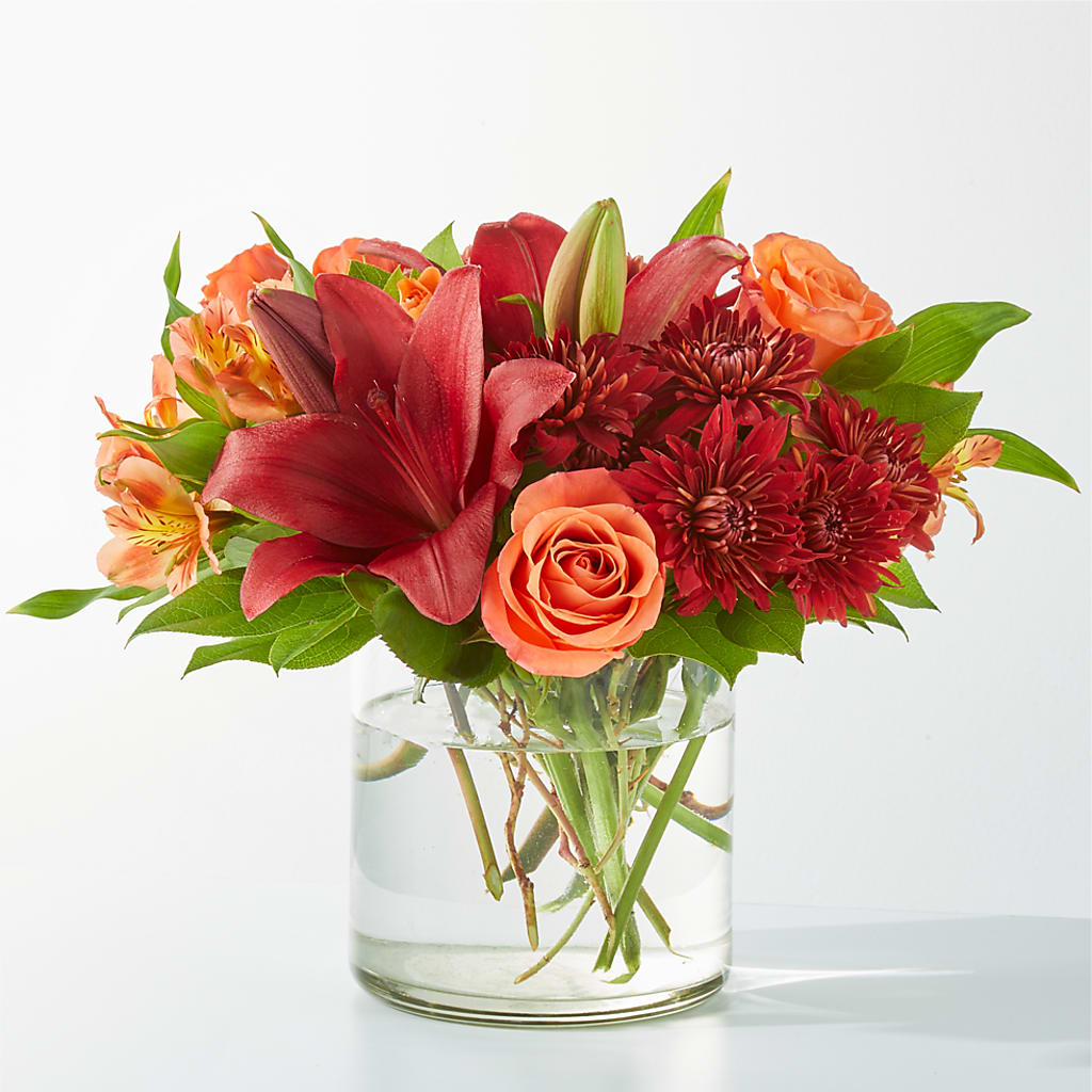 Crimson Leaves Bouquet – Flowers On Fourteenth, Washington DC