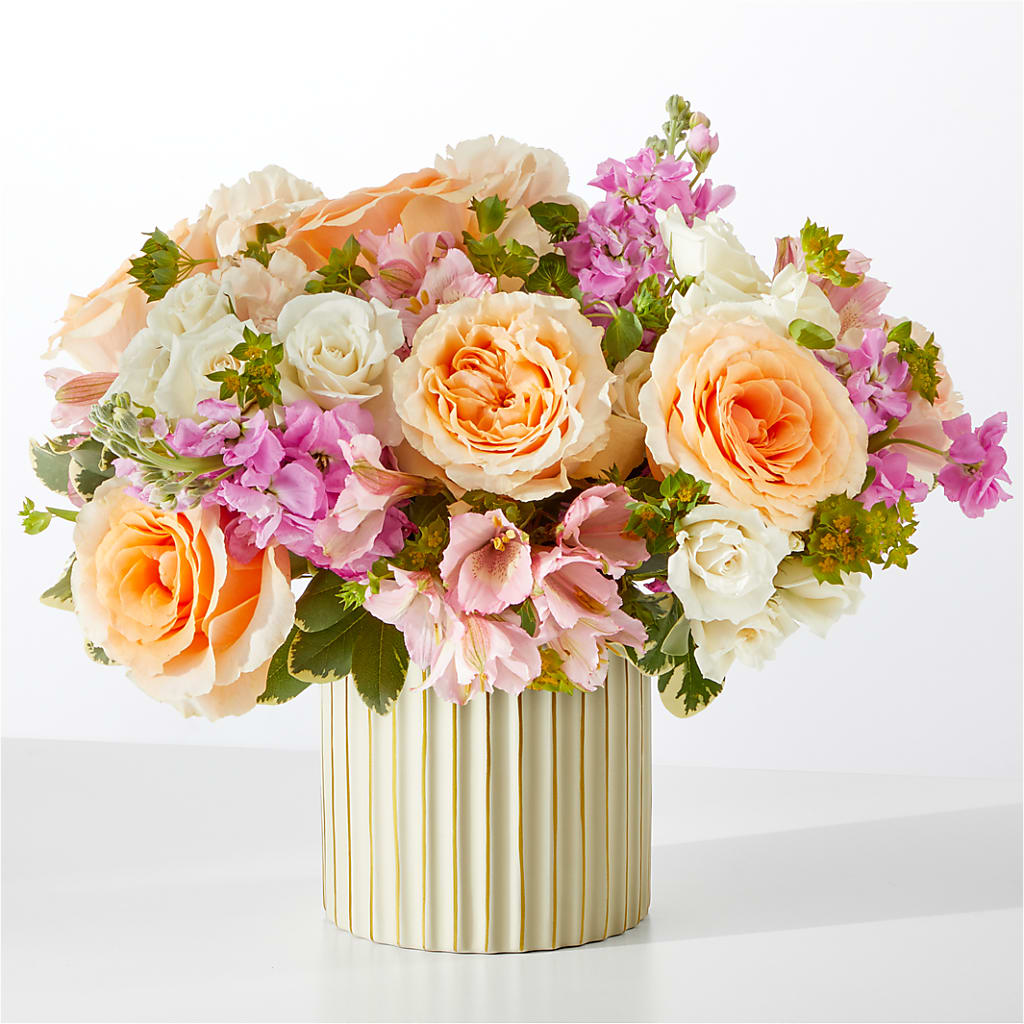 Paradise Bouquet with Ivory Vase – Flowers On Fourteenth, Washington DC