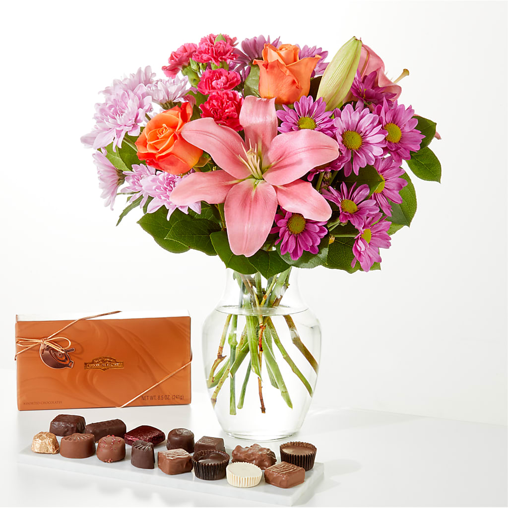 One and Only Bouquet and Chocolate Bundle – Flowers On Fourteenth, Washington DC