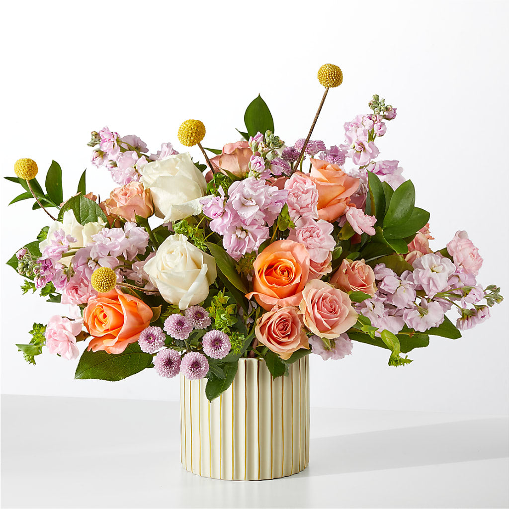 French Market Bouquet with Ivory Vase – Flowers On Fourteenth, Washington DC