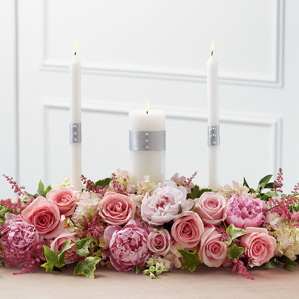 Worldwide Romance Unity Candle Arrangement – Flowers On Fourteenth, Washington DC