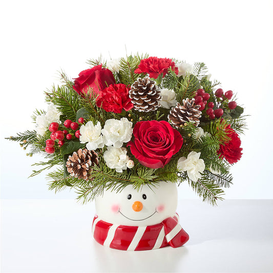 Jolly Snowman Bouquet –  Flowers On Fourteenth, Washington DC