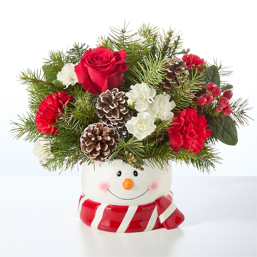 Jolly Snowman Bouquet –  Flowers On Fourteenth, Washington DC