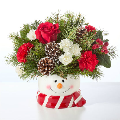 Jolly Snowman Bouquet –  Flowers On Fourteenth, Washington DC