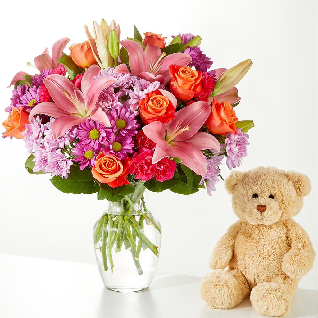 One and Only Bouquet and Bear Bundle –  Flowers On Fourteenth, Washington DC