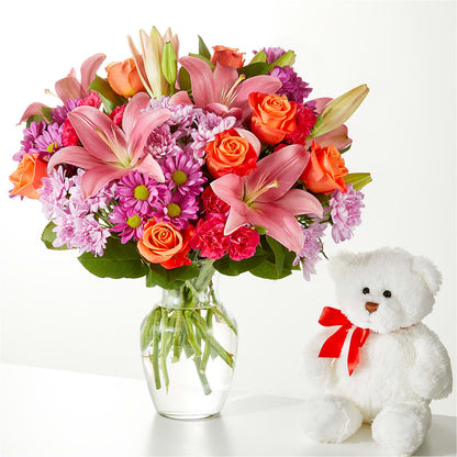 One and Only Bouquet and Bear Bundle –  Flowers On Fourteenth, Washington DC