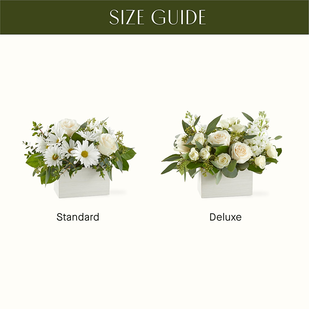 Fresh Linen Box Bouquet –  Flowers On Fourteenth, Washington DC