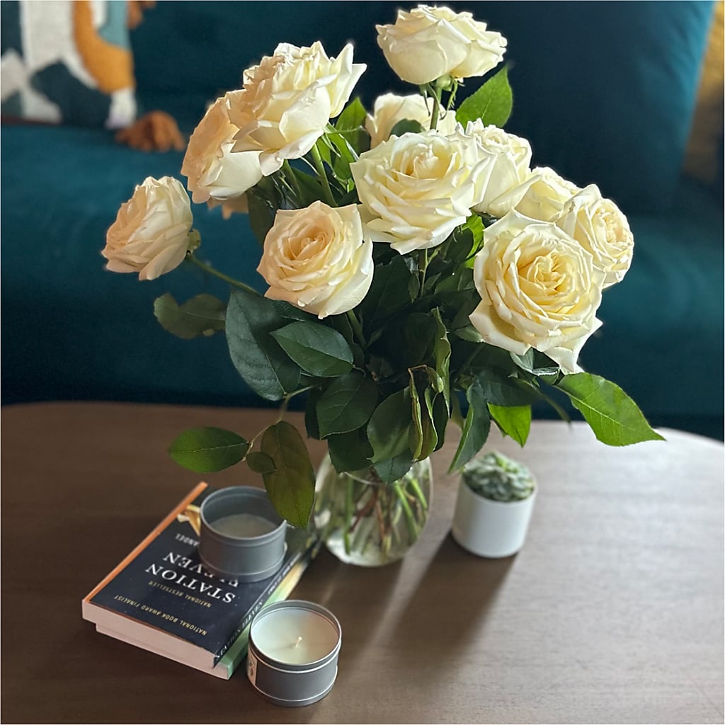 Long Stem Yellow Rose Bouquet –  Flowers On Fourteenth, Washington DC
