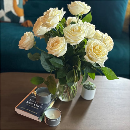 Long Stem Yellow Rose Bouquet –  Flowers On Fourteenth, Washington DC