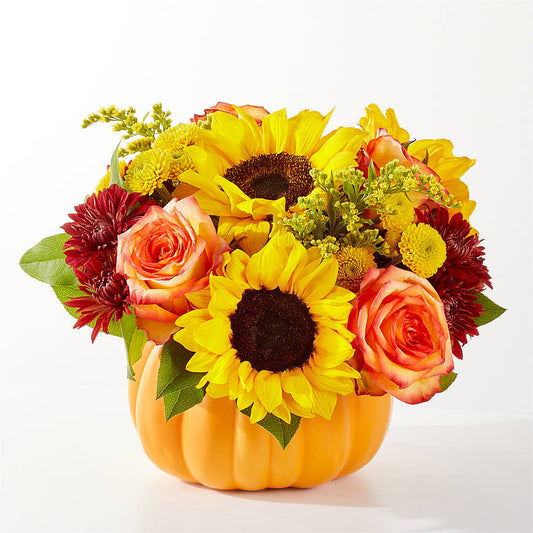 Golden Gourd Pumpkin Bouquet –  Flowers On Fourteenth, Washington DC