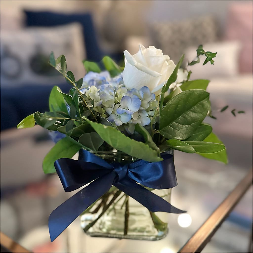 Sky Blue Delight Bouquet –  Flowers On Fourteenth, Washington DC