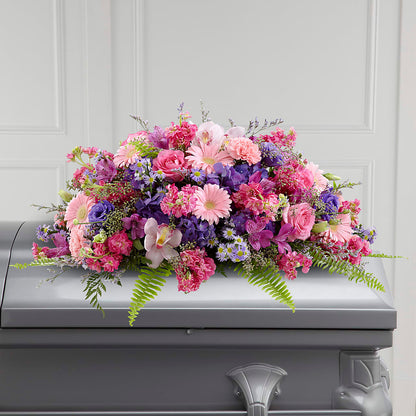 Glorious Garden Casket Spray –  Flowers On Fourteenth, Washington DC