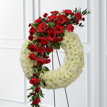 Graceful Tribute Wreath –  Flowers On Fourteenth, Washington DC