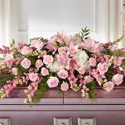 Life & Remembrance Casket Spray –  Flowers On Fourteenth, Washington DC