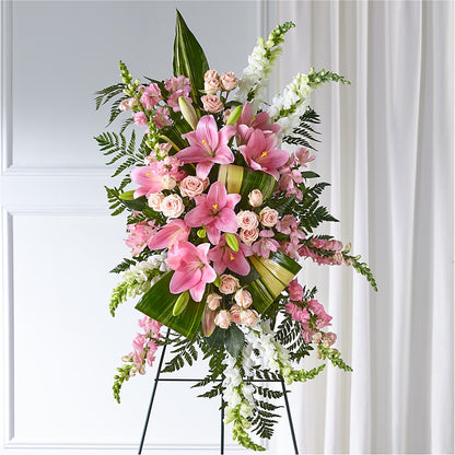 Elegant Embrace Standing Spray –  Flowers On Fourteenth, Washington DC