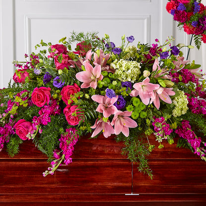 Radiant Tribute Casket Spray –  Flowers On Fourteenth, Washington DC