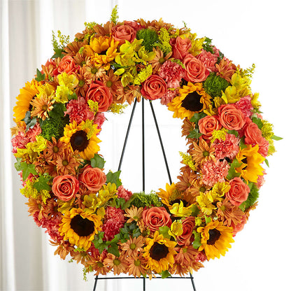 Autumnal Memories Wreath (Standard) –  Flowers On Fourteenth, Washington DC