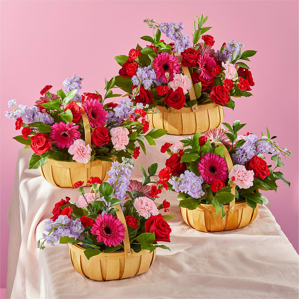 Pink Picnic Basket –  Flowers On Fourteenth, Washington DC