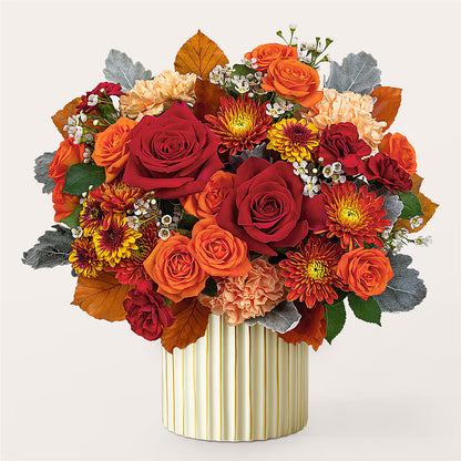 Merlot Bouquet with Ivory Vase –  Flowers On Fourteenth, Washington DC