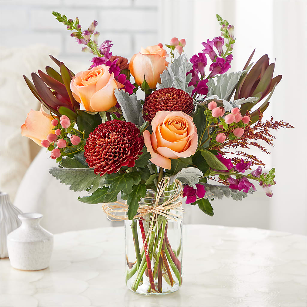 Moody Hues Bouquet –  Flowers On Fourteenth, Washington DC