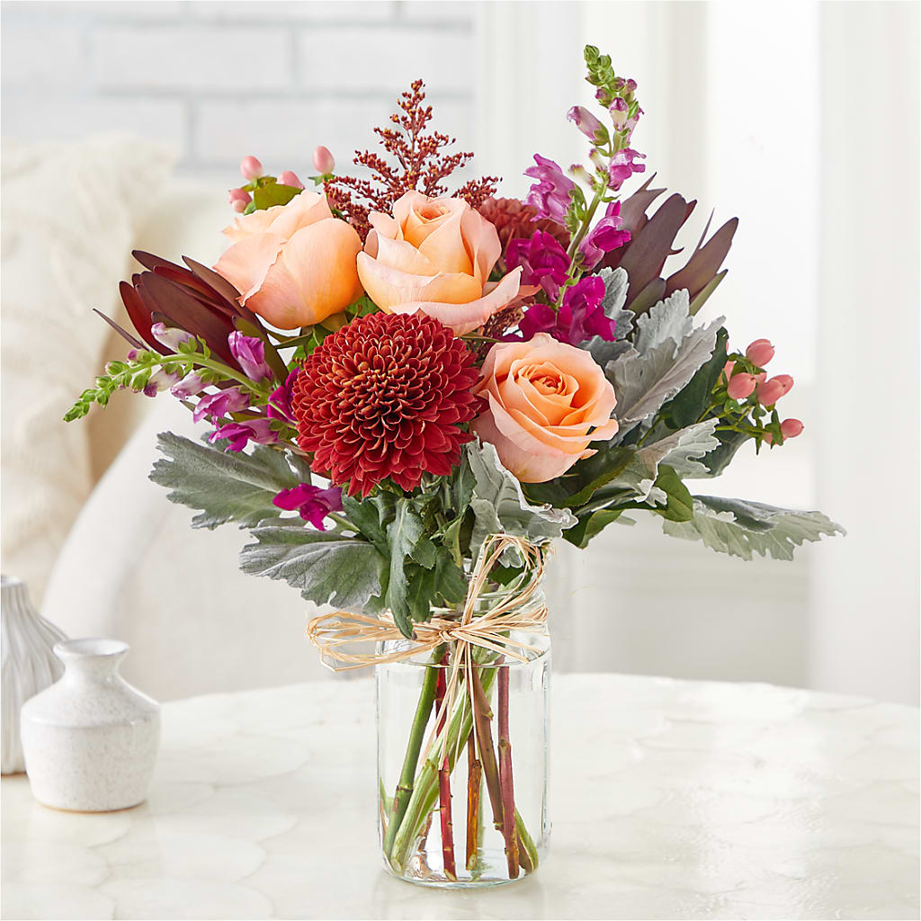 Moody Hues Bouquet –  Flowers On Fourteenth, Washington DC