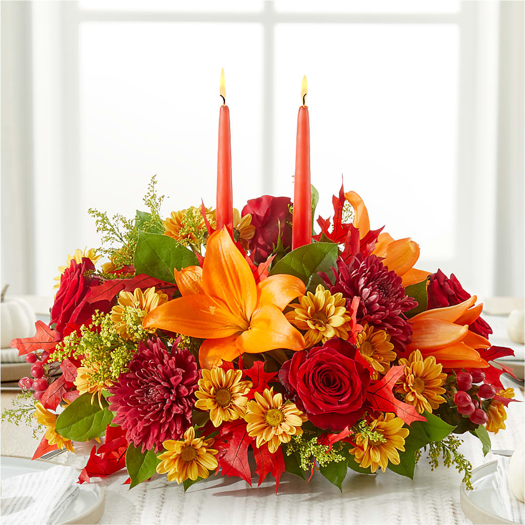 Autumn's Embrace Centerpiece –  Flowers On Fourteenth, Washington DC