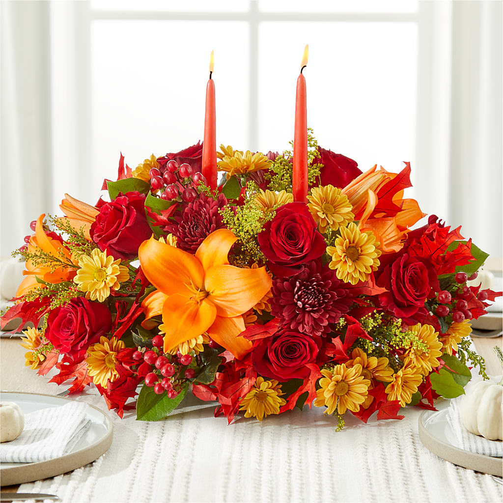 Autumn's Embrace Centerpiece –  Flowers On Fourteenth, Washington DC