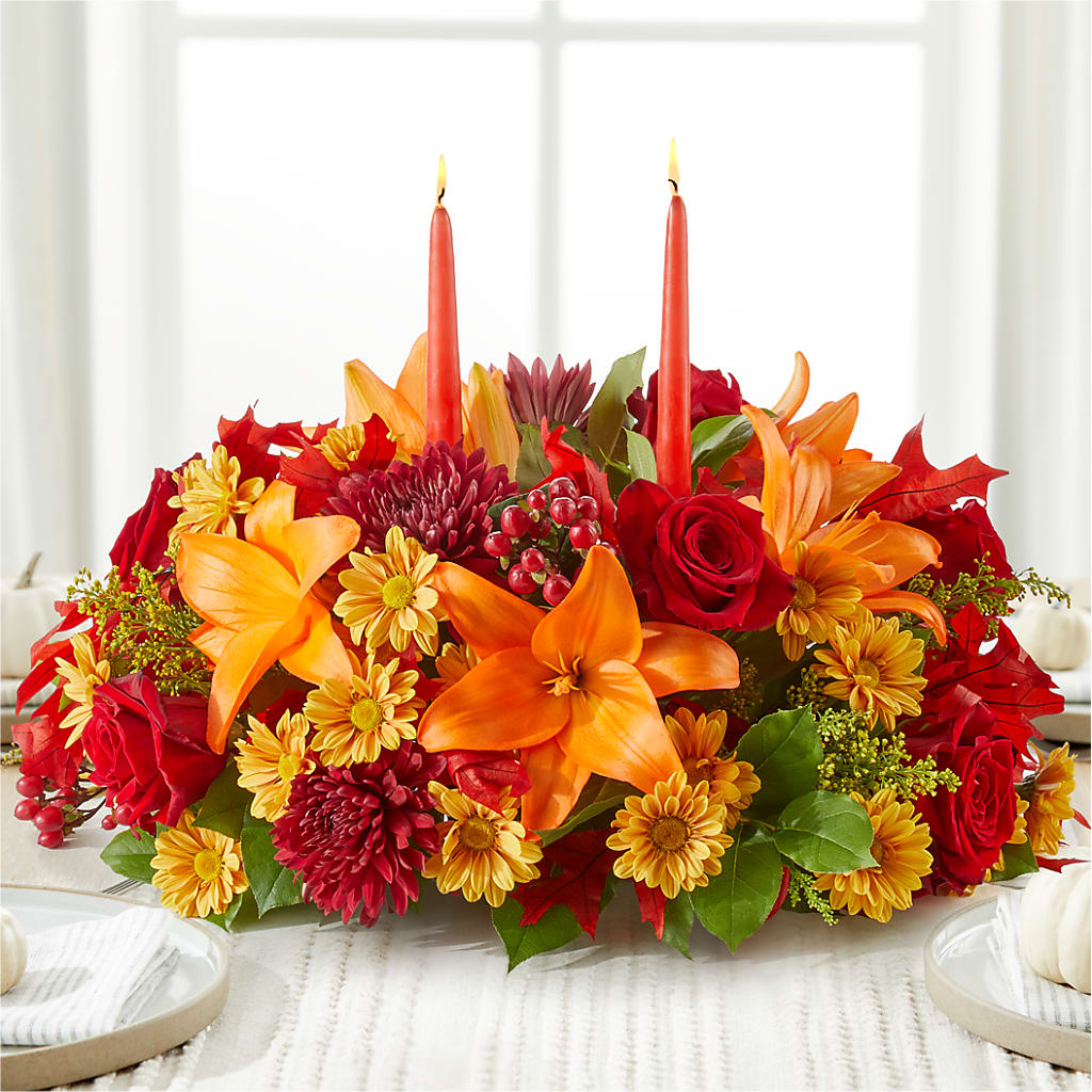 Autumn's Embrace Centerpiece –  Flowers On Fourteenth, Washington DC