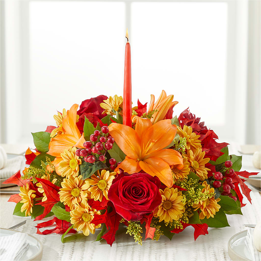 Autumn's Embrace Centerpiece –  Flowers On Fourteenth, Washington DC