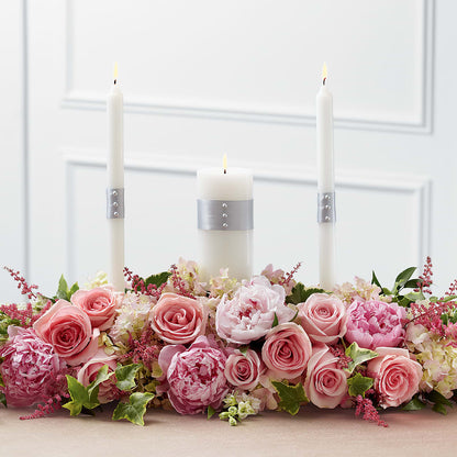 Worldwide Romance Unity Candle Arrangement –  Flowers On Fourteenth, Washington DC